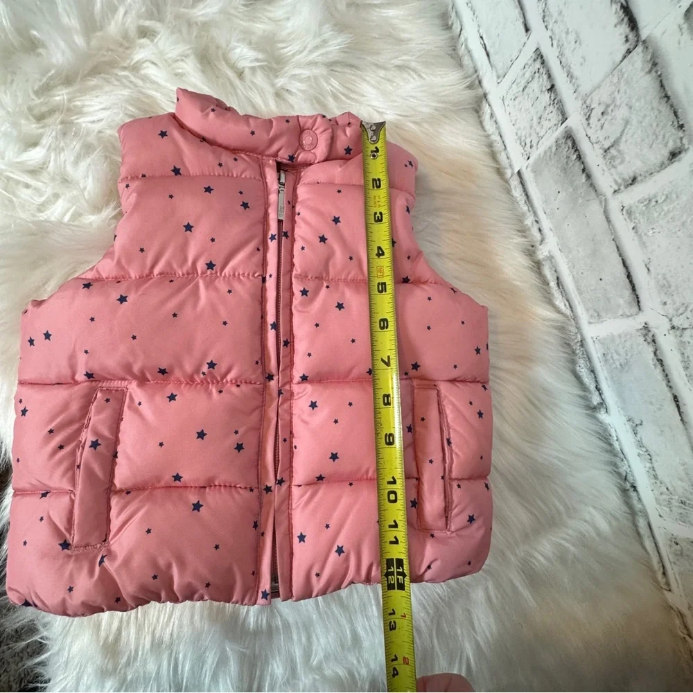GAP Pink and Black Quilted Puffer‎ Vest